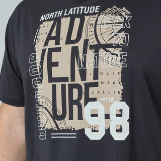 North Latitude / North Latitude Denim Adventure 98 Graphic Tee T-shirt 0099 Black