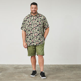 North Latitude / North Latitude Denim All over printed Viscose Shirt Shirt SS 0099 Black