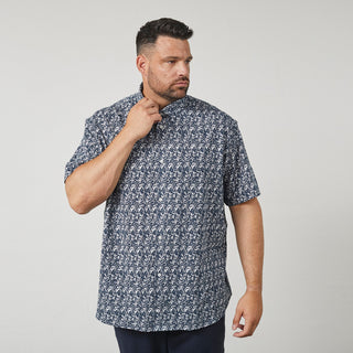 North Latitude / North Latitude Denim All over printed jersey shirt Shirt SS 0580 Navy Blue