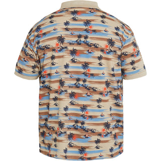 North Latitude / North Latitude Denim All over printed pique polo Polo SS 0730 SAND