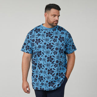North Latitude / North Latitude Denim All over printed t-shirt T-shirt 0540 Mid Blue