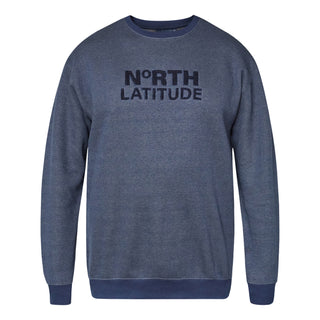 North Latitude / North Latitude Denim Boreal Logo Sweat TALL Sweatshirt 0580 Navy melange