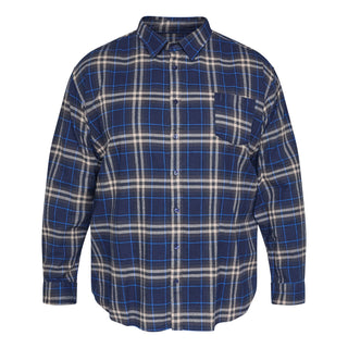North Latitude / North Latitude Denim CHECKED FLANNEL SHIRT S1 LS Shirt LS 0580 Navy Blue (CHECK)