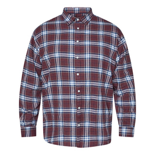 North Latitude / North Latitude Denim CHECKED FLANNEL SHIRT S1 LS Shirt LS 0370 Aubergine