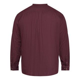 North Latitude / North Latitude Denim CHINA COLLAR FLANNEL SHIRT S1 LS Shirt LS 0370 Aubergine