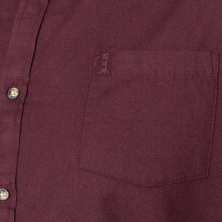 North Latitude / North Latitude Denim CHINA COLLAR FLANNEL SHIRT S1 LS Shirt LS 0370 Aubergine