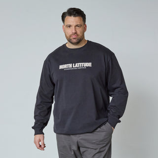 North Latitude / North Latitude Denim CREWNECK SWEATSHIRT Sweatshirt 0099 Black