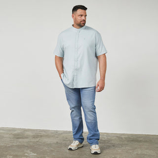 North Latitude / North Latitude Denim China Collar Shirt w/stretch Shirt SS 2259 Dust Blue