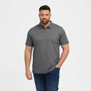 North Latitude / North Latitude Denim Cool Effect polo T-shirt 0807 Dark/Light Grey Melange