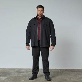 North Latitude / North Latitude Denim Full zip overshirt suit style Overshirt 0099 Black
