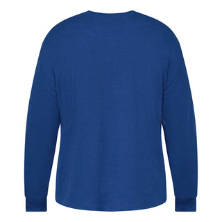 North Latitude / North Latitude Denim GRANDAD T-SHIRT LS T-shirt LS 0540 Mid Blue