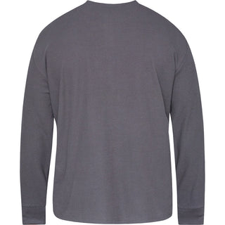 North Latitude / North Latitude Denim GRANDAD T-SHIRT LS T-shirt LS 0080 Dark Grey Charcole