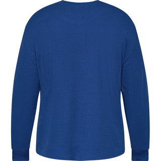 North Latitude / North Latitude Denim GRANDAD T-SHIRT LS T-shirt LS 0540 Mid Blue