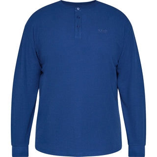 North Latitude / North Latitude Denim GRANDAD T-SHIRT LS T-shirt LS 0540 Mid Blue