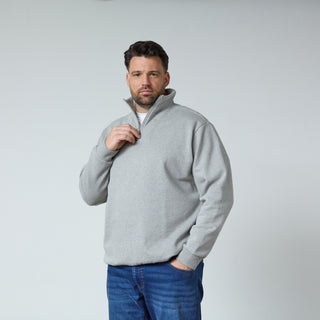 North Latitude / North Latitude Denim HALF ZIP SWEAT BRUSHED Sweatshirt 0050 Grey Melange