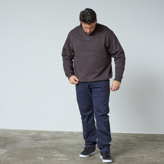 North Latitude / North Latitude Denim HALF ZIP SWEAT BRUSHED Sweatshirt 0780 Dark Brown