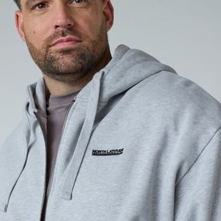 North Latitude / North Latitude Denim HEAVY SWEAT HOOD CARDIGAN Sweat Jacket 0050 Grey Melange