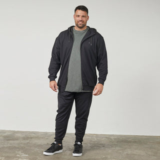 North Latitude / North Latitude Denim Hooded Cardigan Sweatshirt 0099 Black