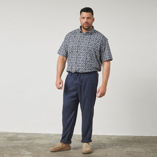 North Latitude / North Latitude Denim Linen Comfort Fit Pants Pants 0580 Navy Blue