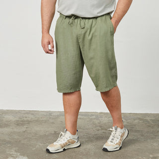 North Latitude / North Latitude Denim Linen Comfort Fit Shorts Shorts 0660 Olive Green