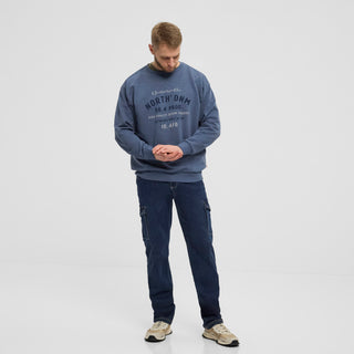 North 56°4 / North 56Denim North 56Denim Logo sweat Sweatshirt 0545 Dusty Blue