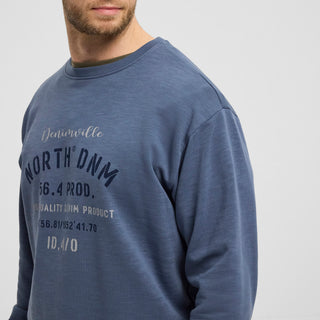 North 56°4 / North 56Denim North 56Denim Logo sweat Sweatshirt 0545 Dusty Blue