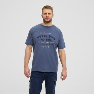 North 56°4 / North 56Denim North 56Denim Printed T-shirt T-shirt 0545 Dusty Blue