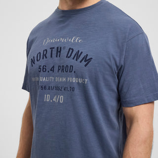 North 56°4 / North 56Denim North 56Denim Printed T-shirt T-shirt 0545 Dusty Blue