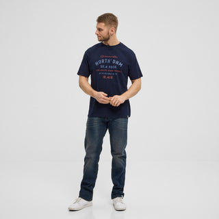 North 56°4 / North 56Denim North 56Denim Printed T-shirt T-shirt 0580 Navy Blue