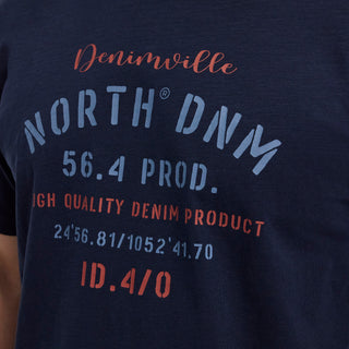 North 56°4 / North 56Denim North 56Denim Printed T-shirt T-shirt 0580 Navy Blue