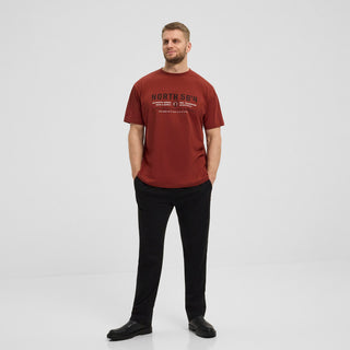 North 56°4 / North 56Denim North 56°4 Printed T-shirt T-shirt 0739 Rust