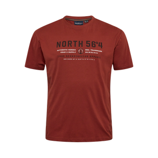 North 56°4 / North 56Denim North 56°4 Printed T-shirt T-shirt 0739 Rust