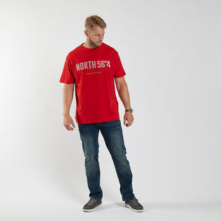 North 56°4 / North 56Denim North 56°4 Printed T-shirt T-shirt 0300 Red