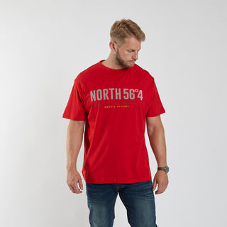 North 56°4 / North 56Denim North 56°4 Printed T-shirt T-shirt 0300 Red