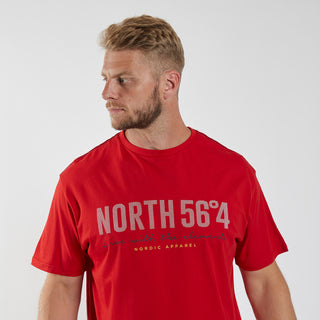 North 56°4 / North 56Denim North 56°4 Printed T-shirt T-shirt 0300 Red