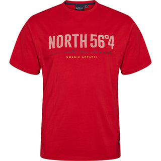 North 56°4 / North 56Denim North 56°4 Printed T-shirt T-shirt 0300 Red