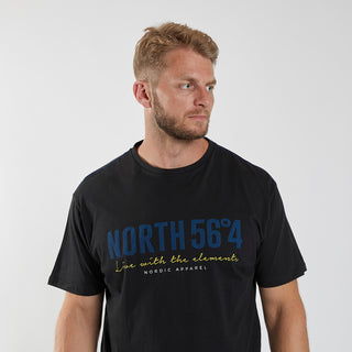 North 56°4 / North 56Denim North 56°4 Printed T-shirt TALL T-shirt 0099 Black