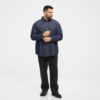North Latitude / North Latitude Denim North Latitude Denim shirt LS Shirt LS 0585 Indigo Blue