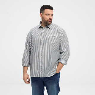 North Latitude / North Latitude Denim North Latitude Denim striped shirt Shirt LS 2573 Bottle Green