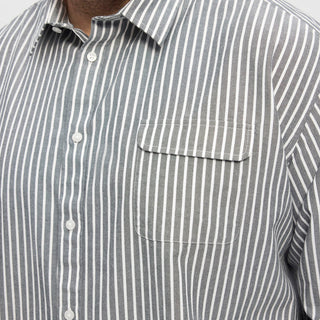 North Latitude / North Latitude Denim North Latitude Denim striped shirt Shirt LS 2573 Bottle Green