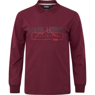 North Latitude / North Latitude Denim North Latitude Pique polo superflex LS Tall Polo LS 0380 Bordeaux