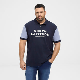 North Latitude / North Latitude Denim North Latitude Pique polo w/application superflex Polo SS 0581 Night Sky