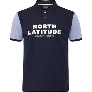 North Latitude / North Latitude Denim North Latitude Pique polo w/application superflex Tall Polo SS 0581 Night Sky