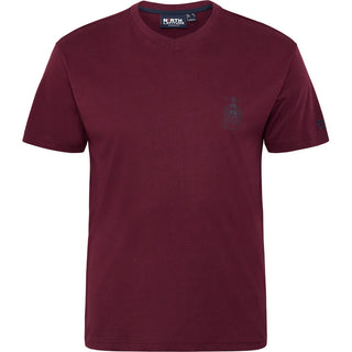 North Latitude / North Latitude Denim North Latitude Printed v-neck t-shirt T-shirt 0380 Bordeaux