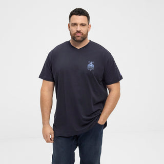 North Latitude / North Latitude Denim North Latitude Printed v-neck t-shirt T-shirt 0581 Night Sky