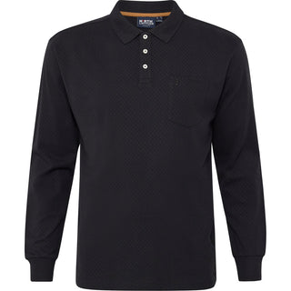 North Latitude / North Latitude Denim North Latitude Structured polo LS Tall Polo LS 0099 Black