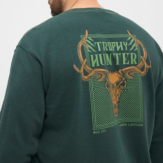 North Latitude / North Latitude Denim North Latitude Sweat back print Sweatshirt 2573 Bottle Green