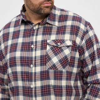 North Latitude / North Latitude Denim North Latitude brushed Checked shirt Shirt LS 0380 Bordeaux