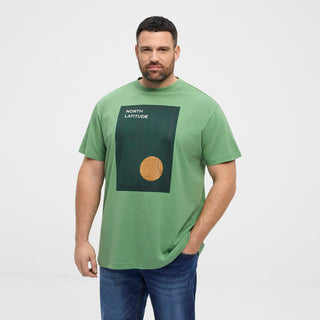 North Latitude / North Latitude Denim North Latitude printed T-shirt T-shirt 0640 Mid Green