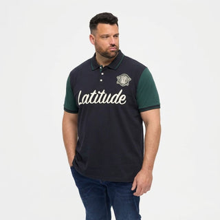 North Latitude / North Latitude Denim North latitude Denim Polo contrast sleeves Polo SS 0099 Black